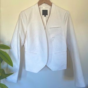 White Patterned The Limited Blazer